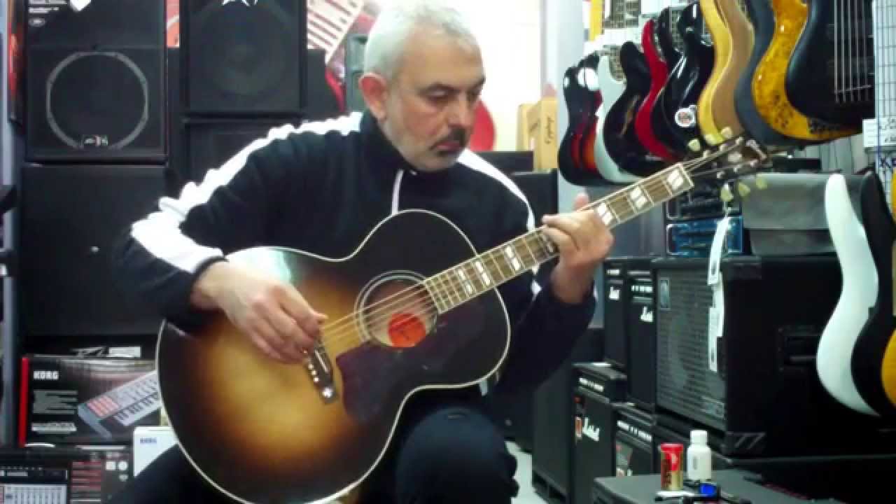 Gibson Acoustic J-185 demo