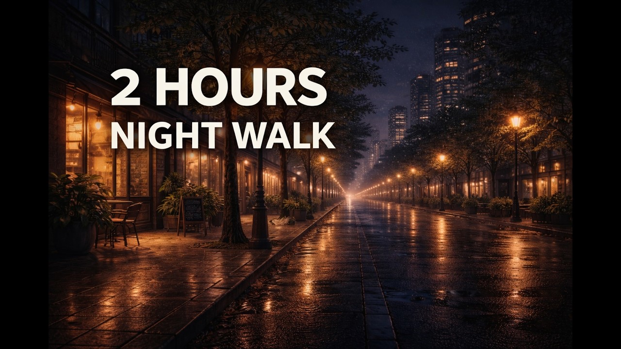 Night Walk Lo-fi 🌙 2 Hours Calm Late Night Study Music (After 10PM Vol.7)