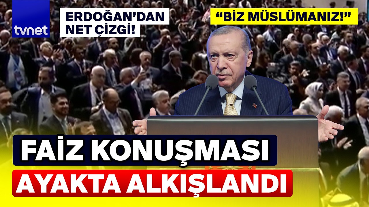 T&uuml;m bakanlar ayağa kalktı! Erdoğan'dan tarihi FAİZ konuşması!
