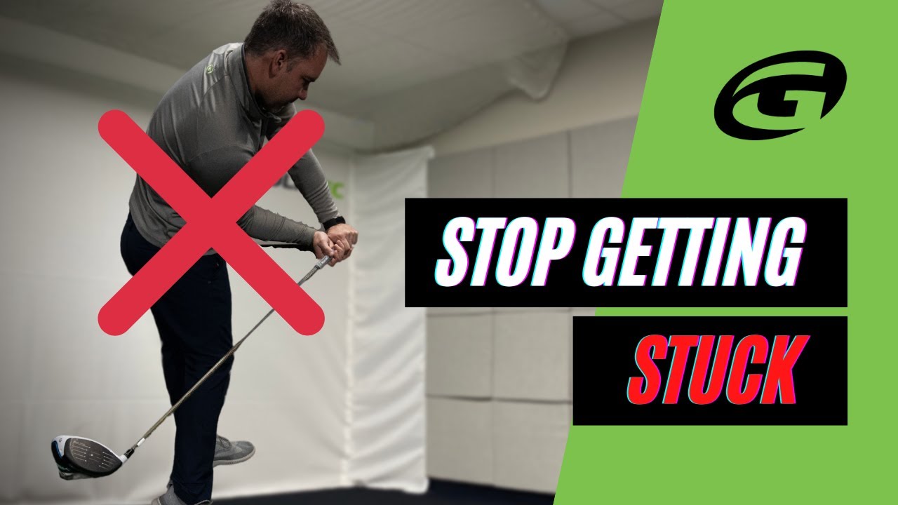 STOP 🛑  GETTING STUCK: Golf Swing drills to help you get unstuck in your downswing.