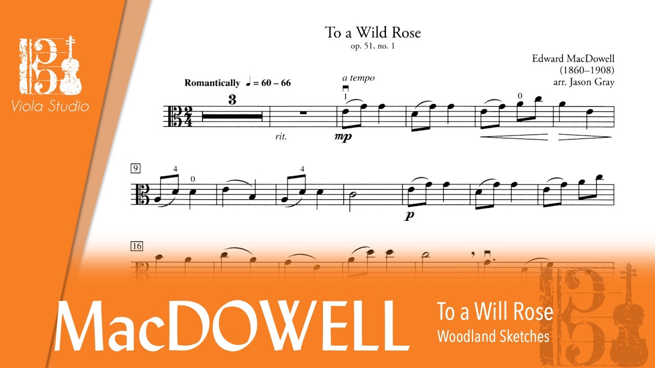MacDOWELL - To a Wild Rose | Progressive Tempo Practice