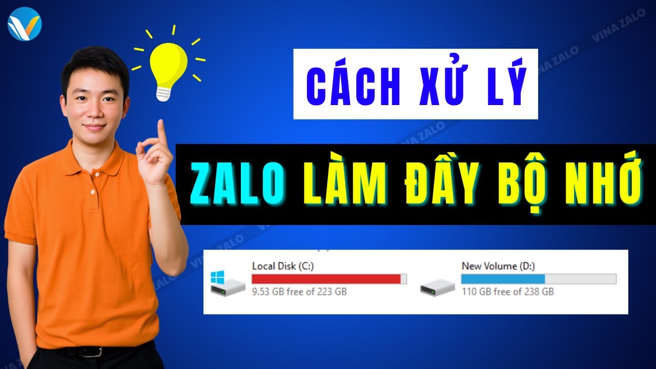 Cách xử lý Zalo bị đầy bộ nhớ | Xoá dữ liệu Zalo trên máy tính