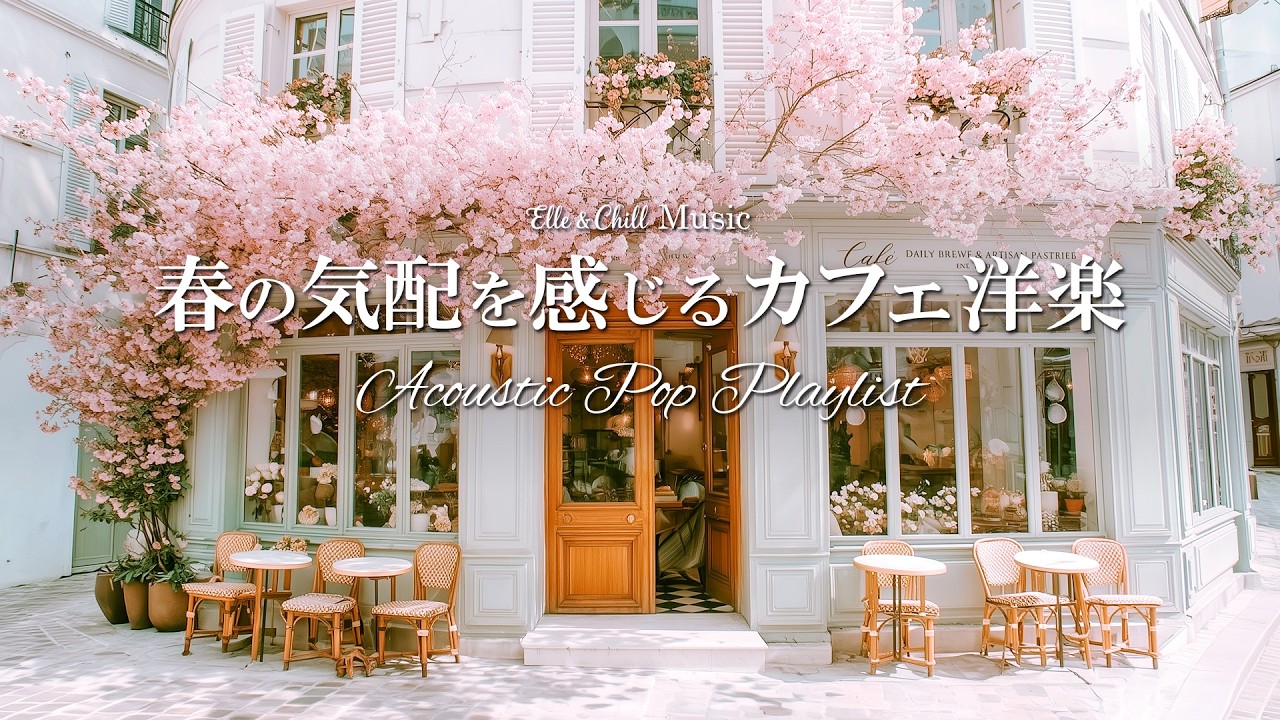 【朝カフェ洋楽】春、桜の咲く日に思いを馳せる☕朝のプレイリスト│作業用BGM｜カフェbgm｜カフェミュージック｜Chill & Relax｜Playlist｜リラックス