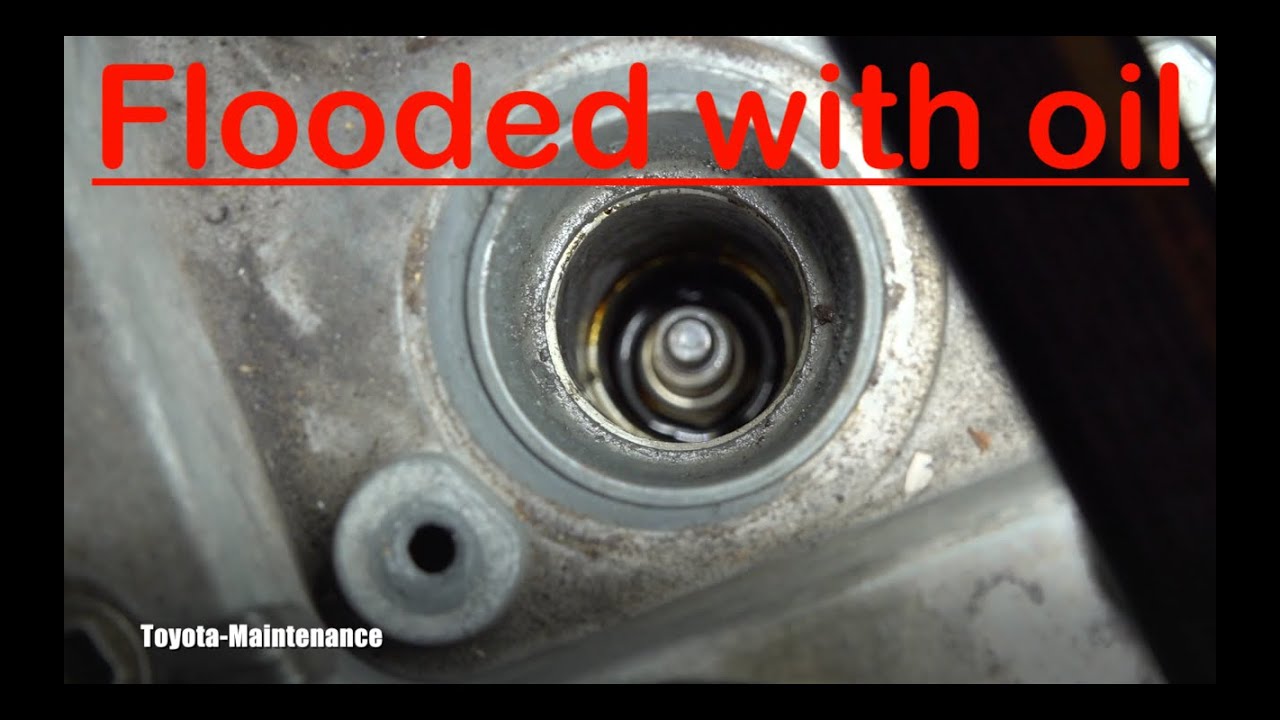 Spark plugs flooded with oil