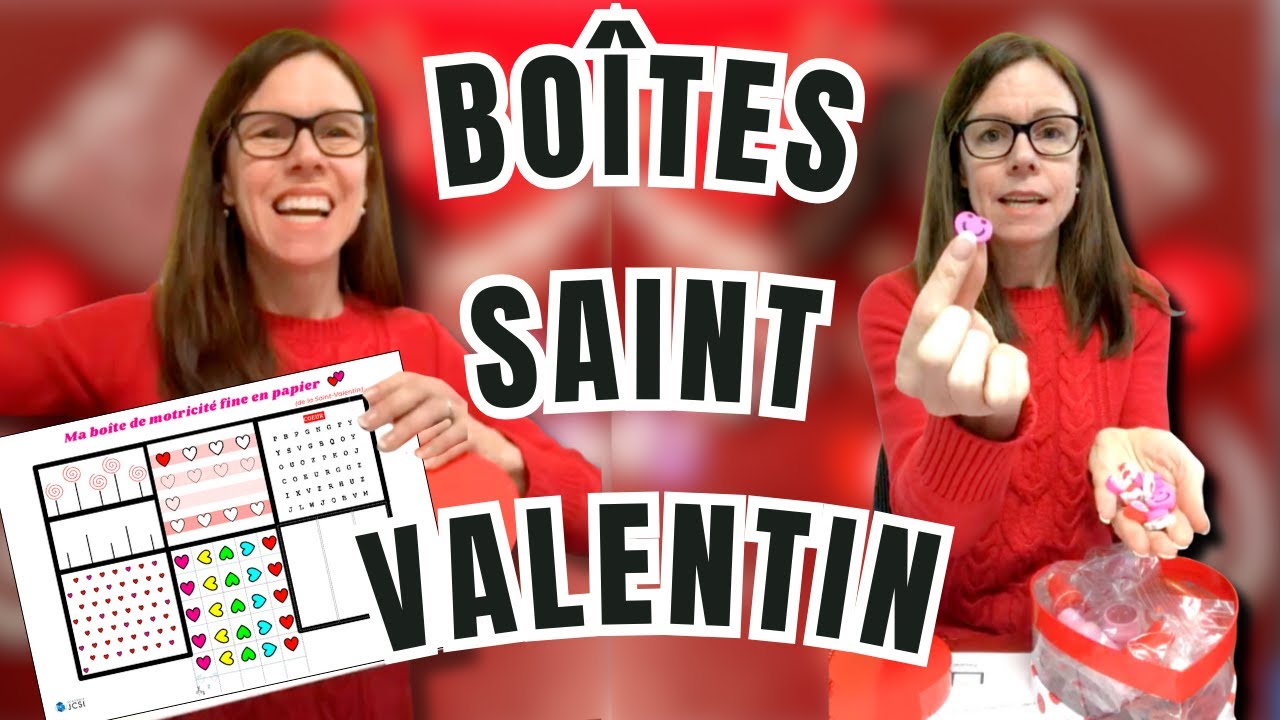 👌🏻 ❤️ Mes BOÎTES de MOTRICITÉ FINE de la St-Valentin