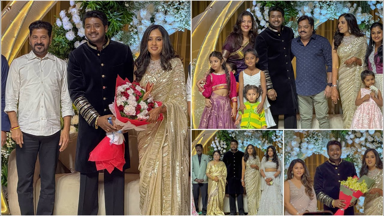Celebrity’s at Singer Rahul Sipligunj Wedding Reception | Rahul Sipligunj Harinya Reddy Marriage 