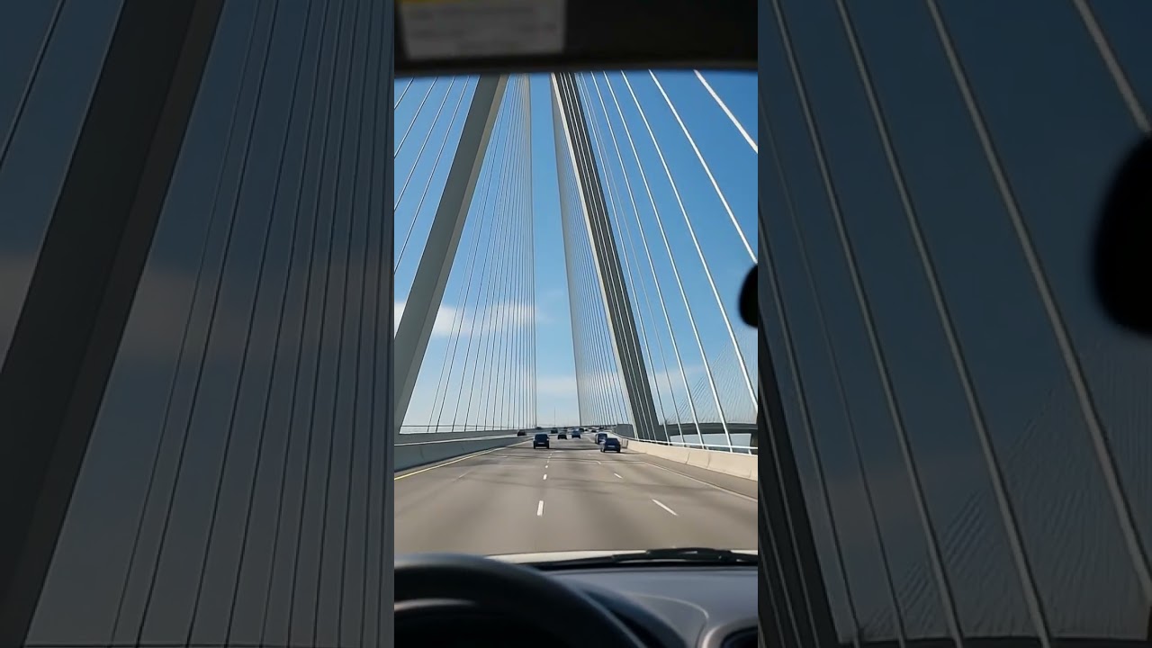 Driving over the new Gordie Howe Bridge this morning &mdash; what a view!