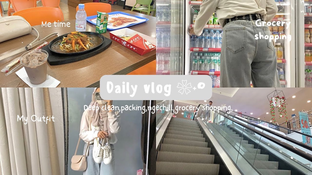 A day in my life ☁️ || grocery shop, deep clean, me time // Indonesia