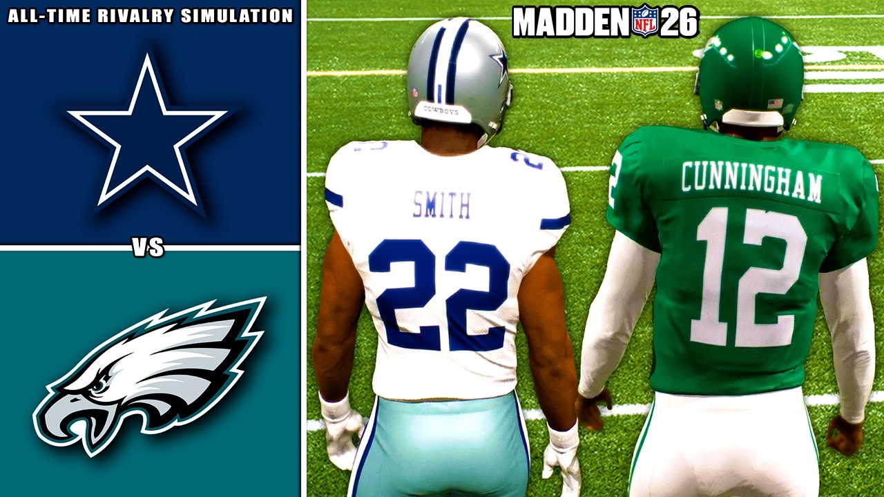 All-Time Cowboys vs All-Time Eagles Rivalry Simulation (Madden 26)