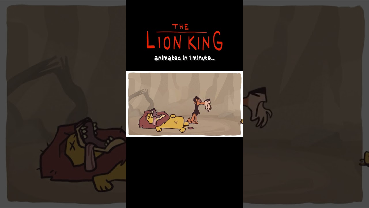 Lion King in ONE MINUTE #shorts