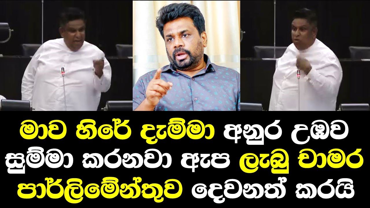 මාව හිරේ දැම්මා අනුර උඹව සුම්මා කරනවා ඇප ලැබු චාමර සම්පත් පාර්ලිමේන්තුව දෙවනත් කරයි chamara samapath