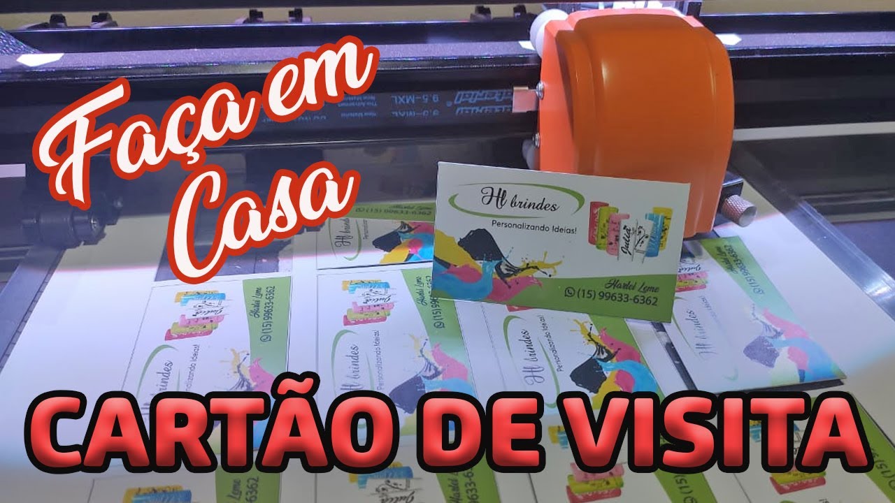 Aprenda Produzir Cartão de Visita em Casa de Forma Simples e Barata Para Começar Sua Gráfica em Casa