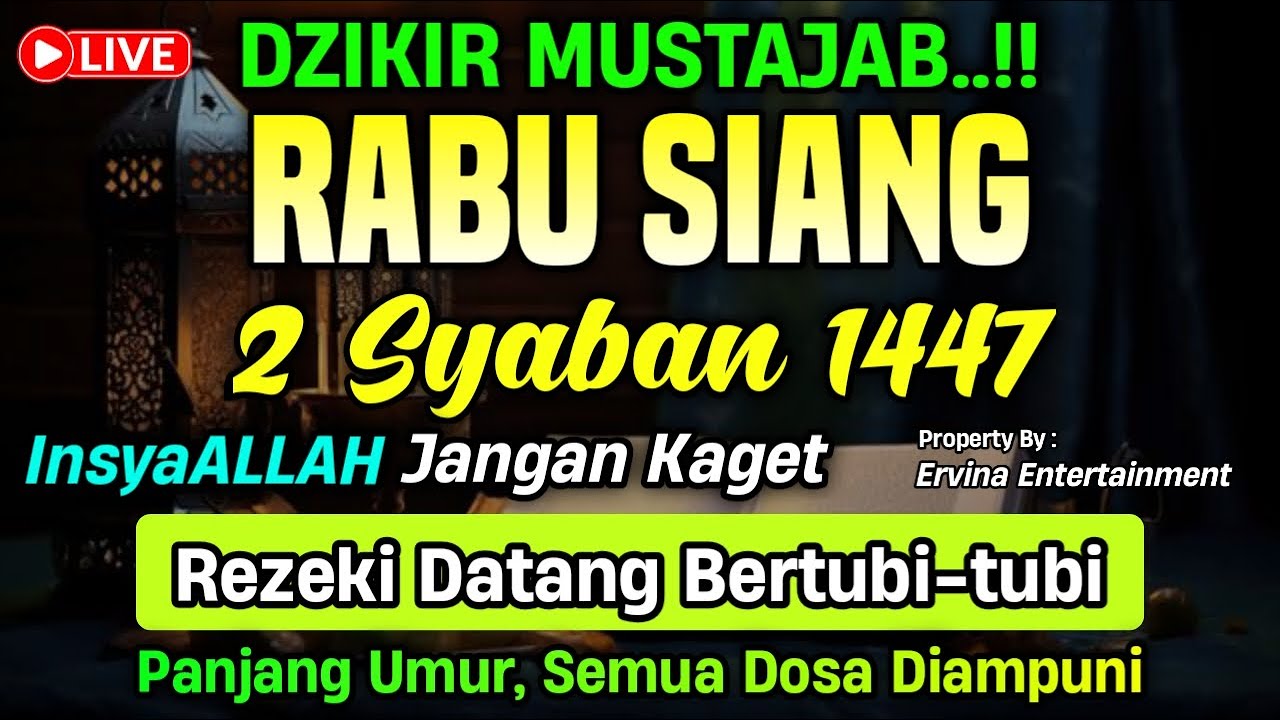 DZIKIR SIANG HARI RABU MUSTAJAB.!! InsaAllah Rezeki Datang Bertubi Tubi | Qori : Ust. Tajul Arifin