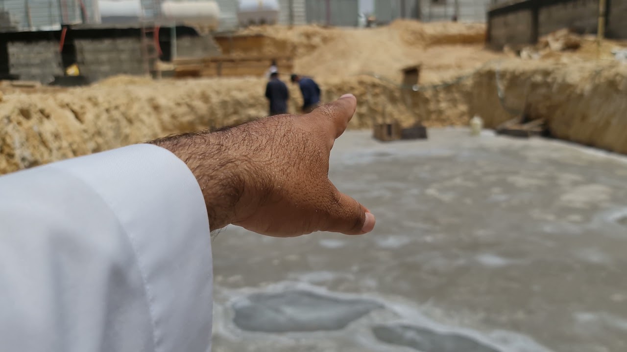 تجهيز حفرة المصعد والبيارات داخل القبو