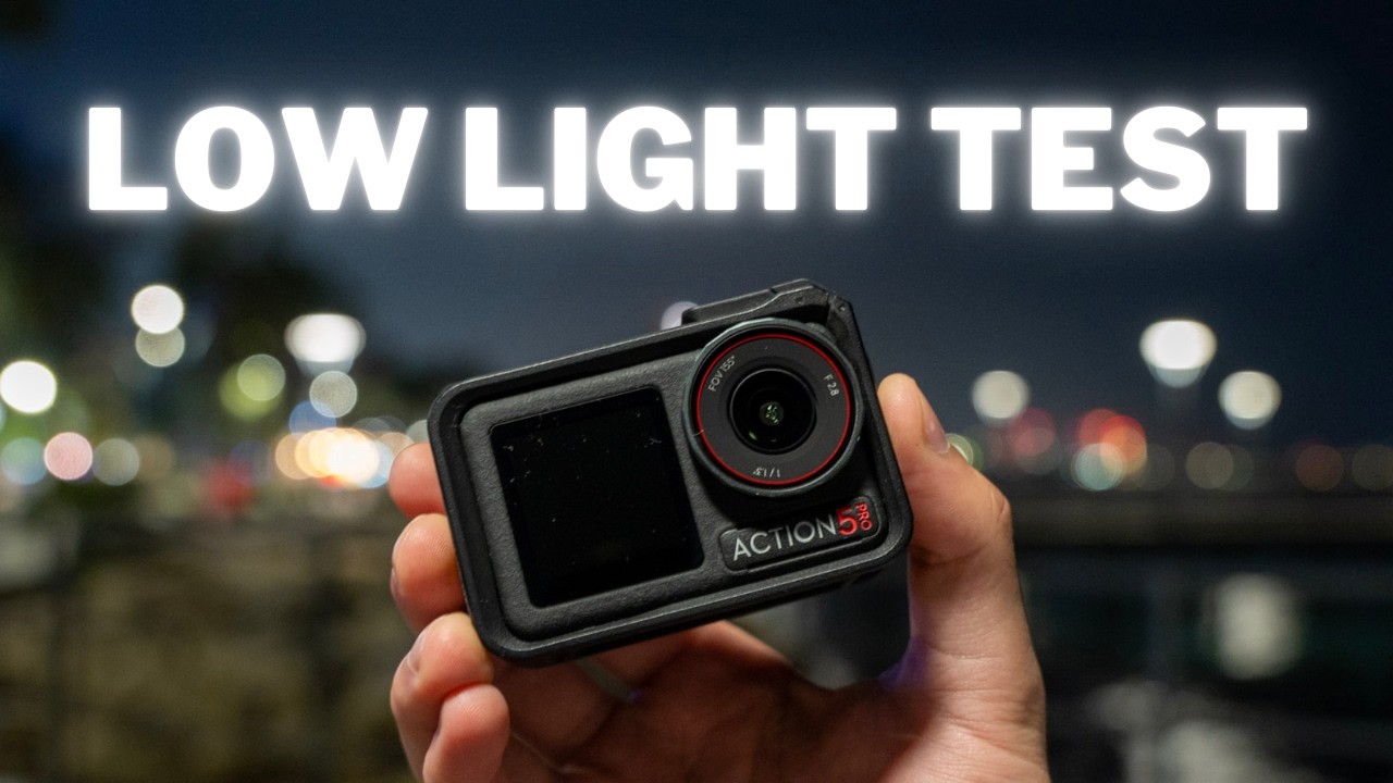 Лучшие настройки для съемки при слабом освещении с помощью DJI Osmo Action 5 Pro
