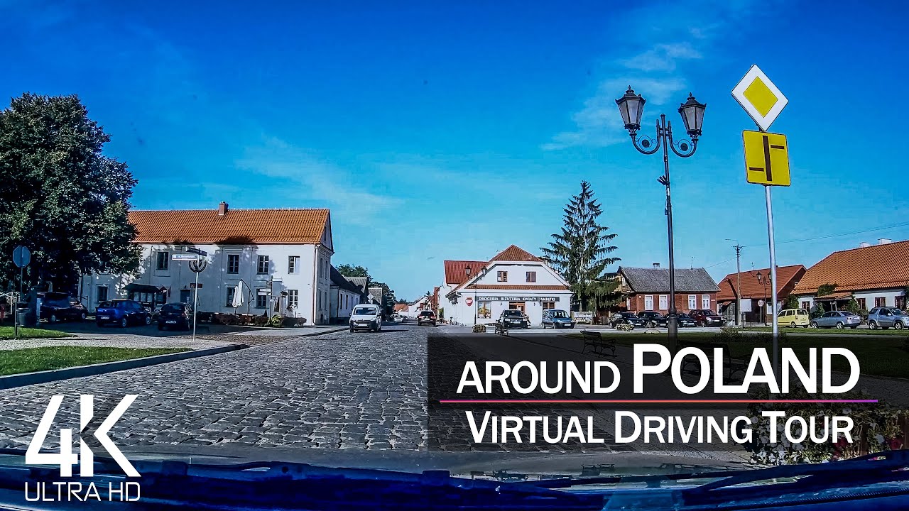 【4K 60fps】1 &frac12; HOUR RELAXATION FILM: 🚗 &laquo;Driving in Poland (Countryside)&raquo; Ultra HD (for 2160p TV)
