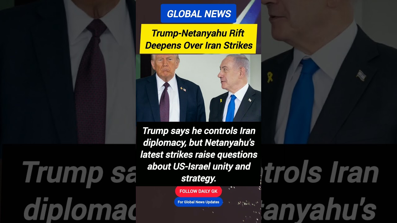 Trump vs Netanyahu? Israel Strikes Iran Despite Warning | US-Israel Tensions