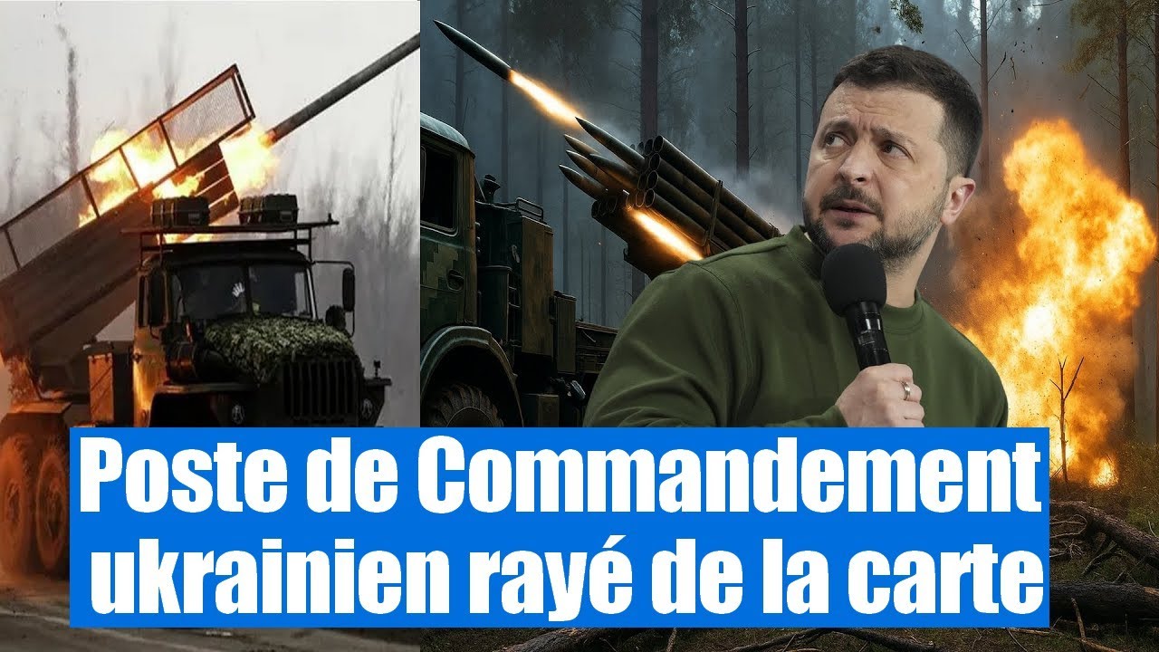 Ils n&rsquo;ont rien vu venir : poste de Commandement ukrainien ray&eacute; de la carte