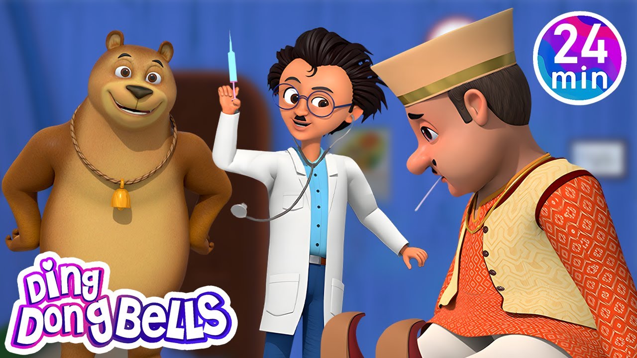 Lala Ji Ko Bukhar Hai + 9 More Hindi Nursery Rhymes | Ding Dong Bells Animals
