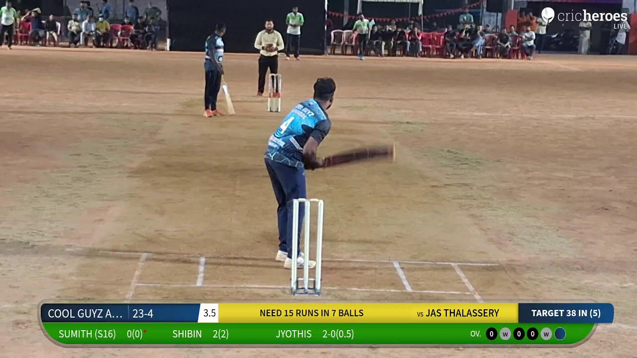 COOL GUYZ AZHIKODE vs JAS THALASSERY live cricket match | JANASHAKTHI 15TH FLOOD LIGHT CRICKET TOUR