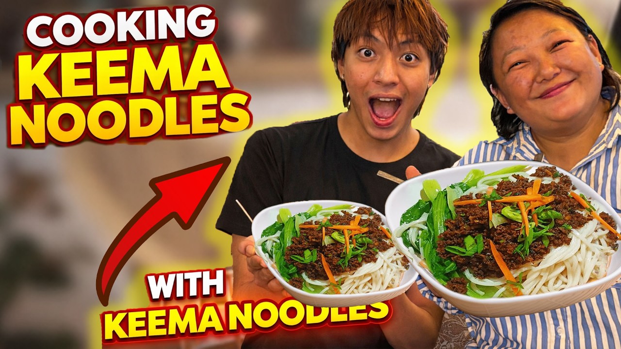 COOKING KEEMA NOODLES WITH @Keema  | LEARNING GEN Z SLANGS TYPESHIII
