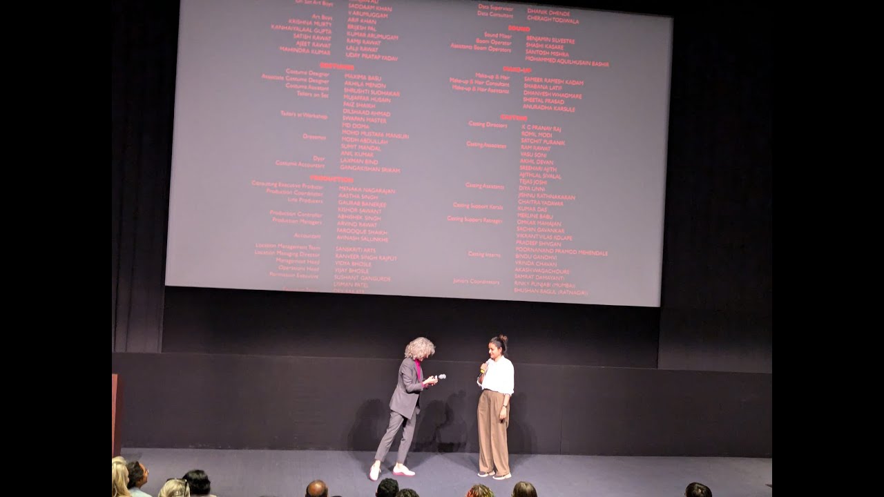 Payal Kapadia intro & Q&A at the screening of All We Imagine As Light, PFA Oct 12 2024