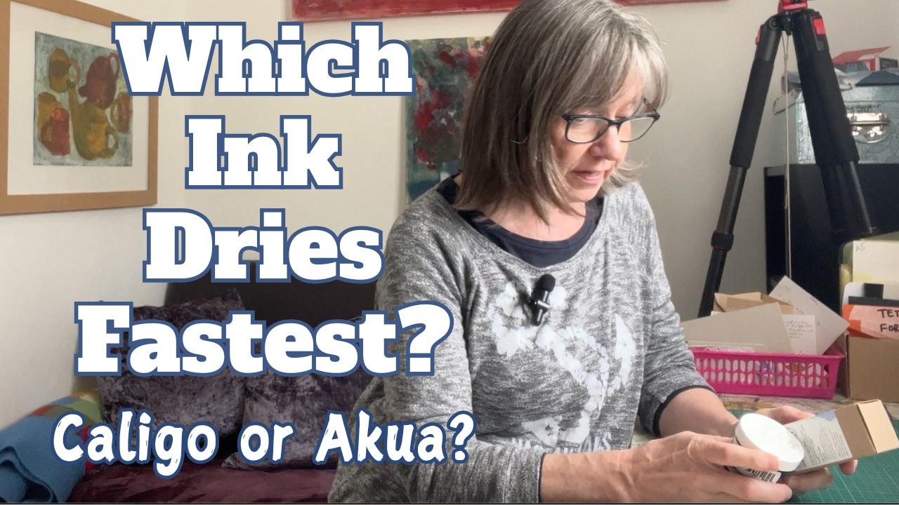 Intaglio Printing Ink, Which Dries Fastest? Caligo or Akua? Comparing Drying Times