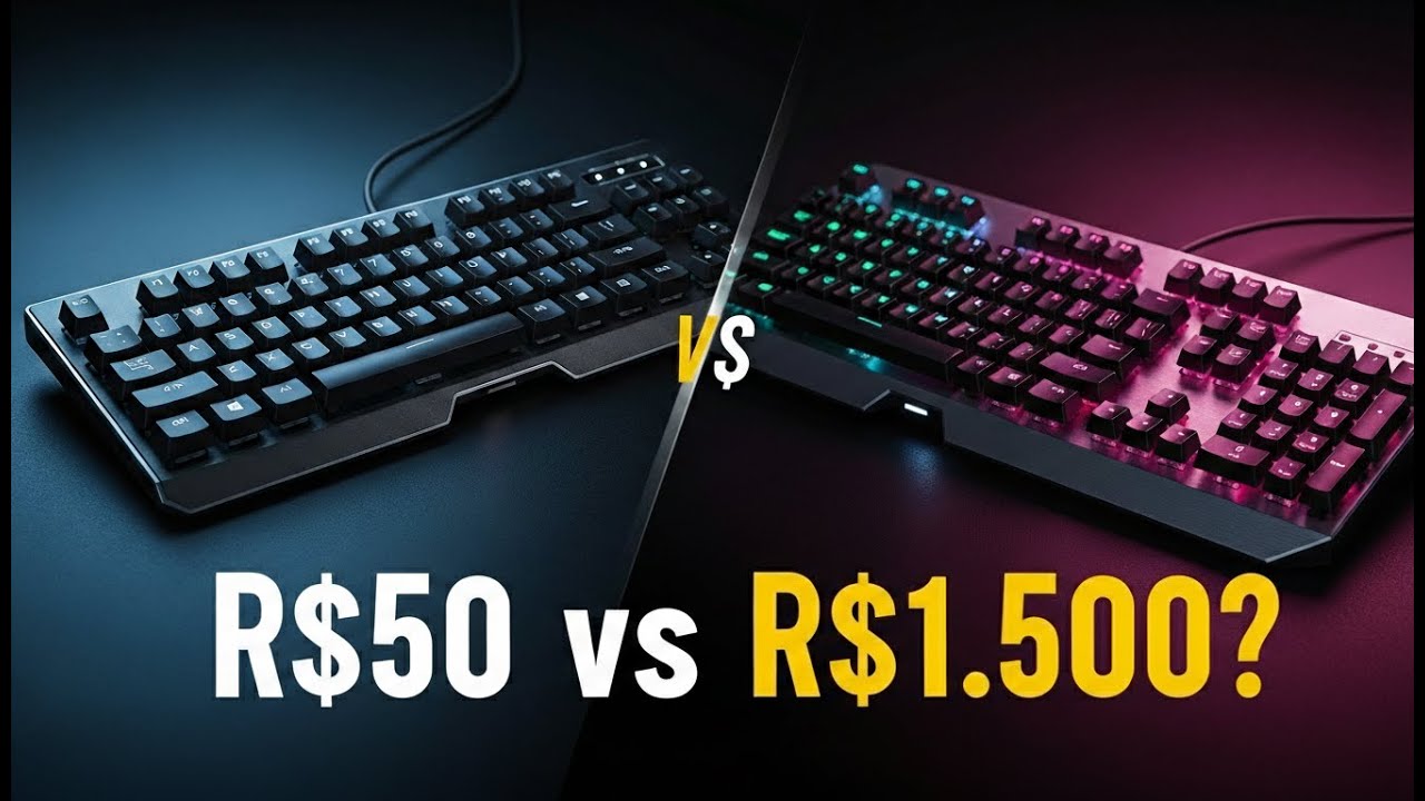R$50 Teclado vs R$1.500 Qual é o Melhor?