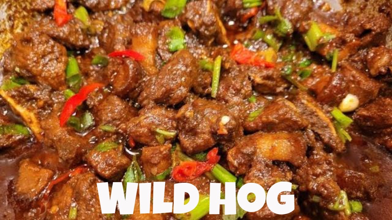 Приготовление дикого мяса (дикого кабана/лесной свиньи)