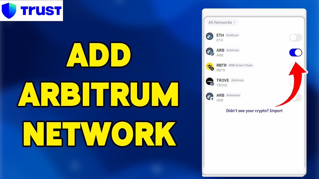 How To Add Arbitrum Network On Trust Wallet 2024 | Connect To Layer 2 Ethereum