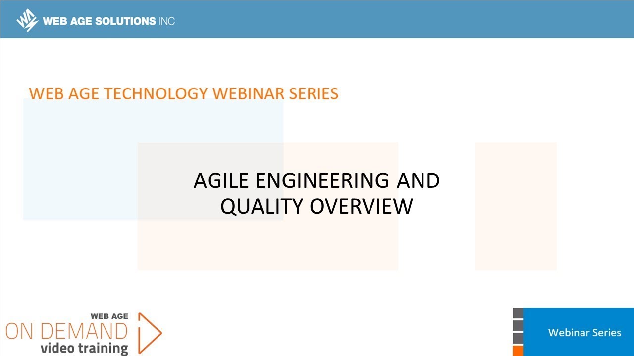 Agile Engineering and Quality Overview