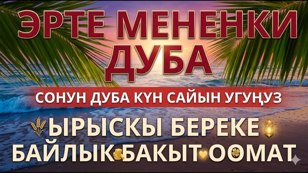 ӨТӨ КООЗ СҮРӨ КҮНДӨ УГУҢУЗ | БАЙЛЫК, ИЙГИЛИК, БЕРЕКЕ АЛЫП КЕЛЕТ! ИН ШАА АЛЛАХ