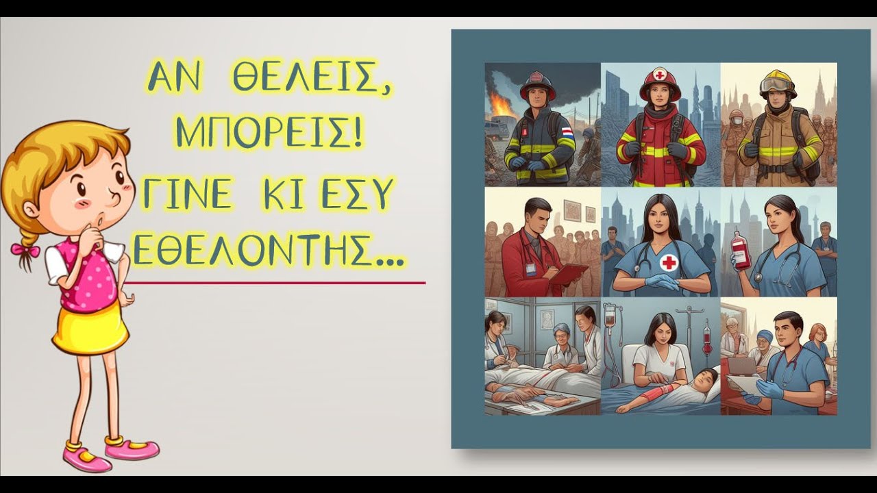 🦋Αν θέλεις, ΜΠΟΡΕΙΣ!!!Γίνε κι εσύ  ΕΘΕΛΟΝΤΗΣ🦋(1ο Δημοτικό Σχολείο Βόλου)