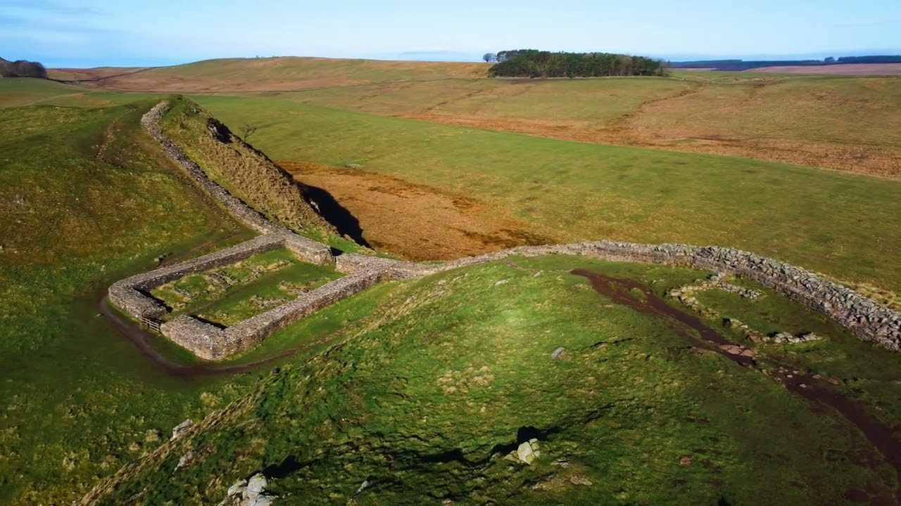 Sycamore Gap - Hadrians Wall Panoramic Drone Video
