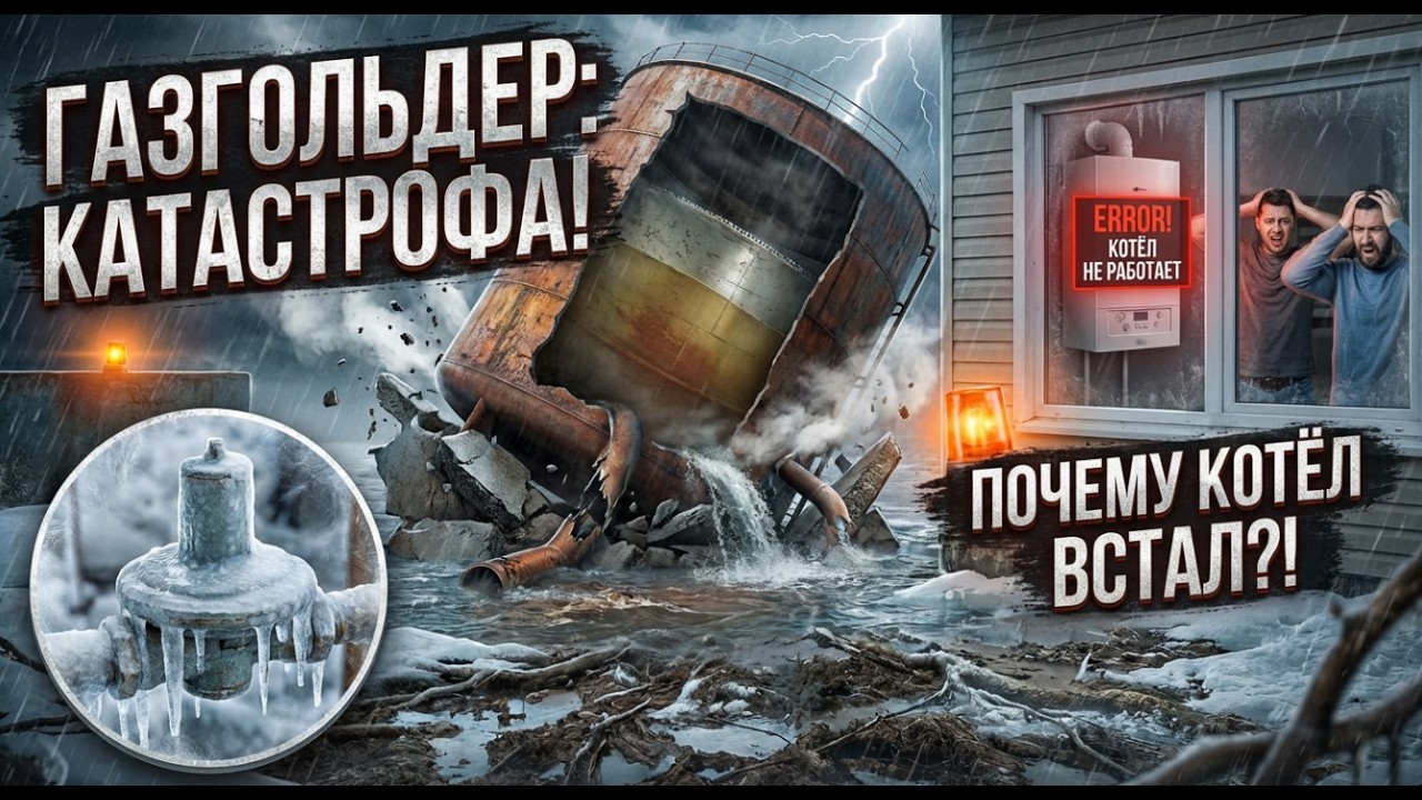 ГАЗГОЛЬДЕР ВСТАЛ в мороз  30°! Причина не в котле