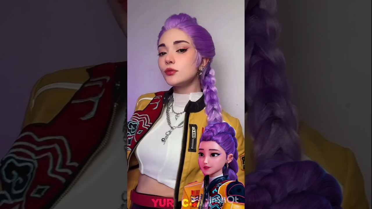 Huntrix singing golden||{with cosplays}#kpopdemonhunters #movie #netflix #rumi #zoey #trend #shorts