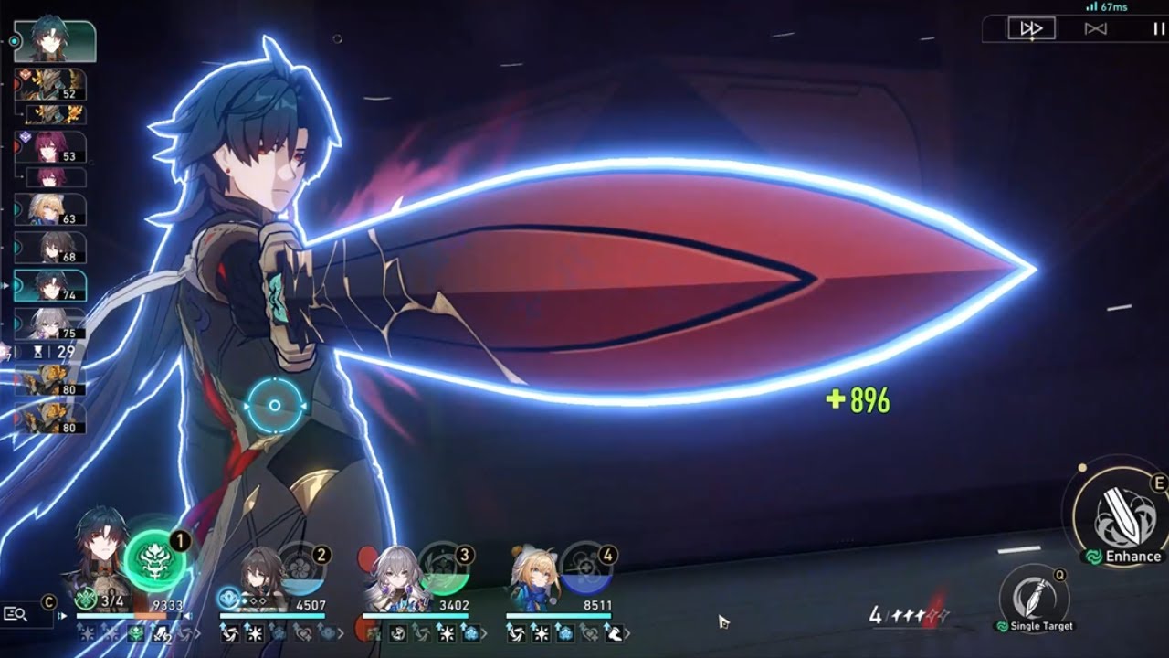 Full HP Mainstat E6 Blade 2 Turn 0 Cycle Memory of Chaos 12