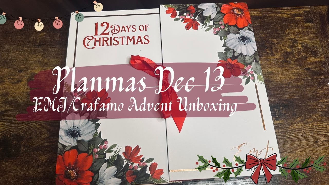 PLANMAS, день 13 | Полная распаковка адвент-календаря от Эммы Лефевр и Craftamo | Я не могла дожд...
