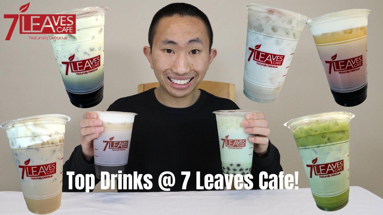 TRYING The TOP 7 Drinks At 7 Leaves Cafe!