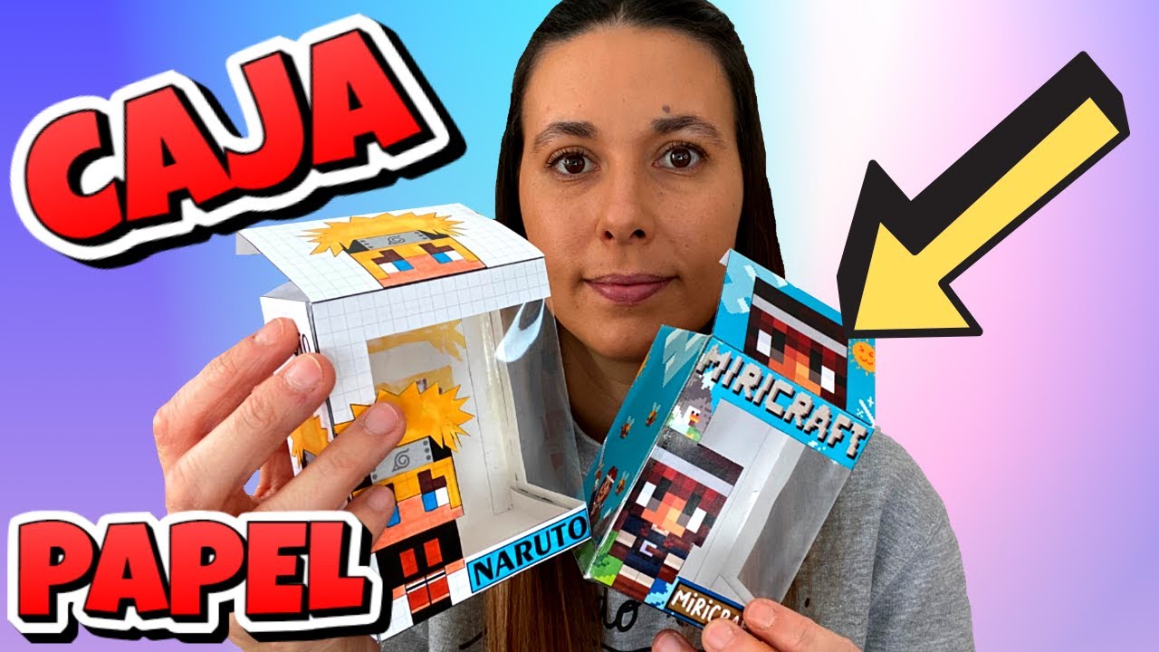 Como hacer tu propia Caja para figuras de papel - Manualidades con Papel - Papercraft