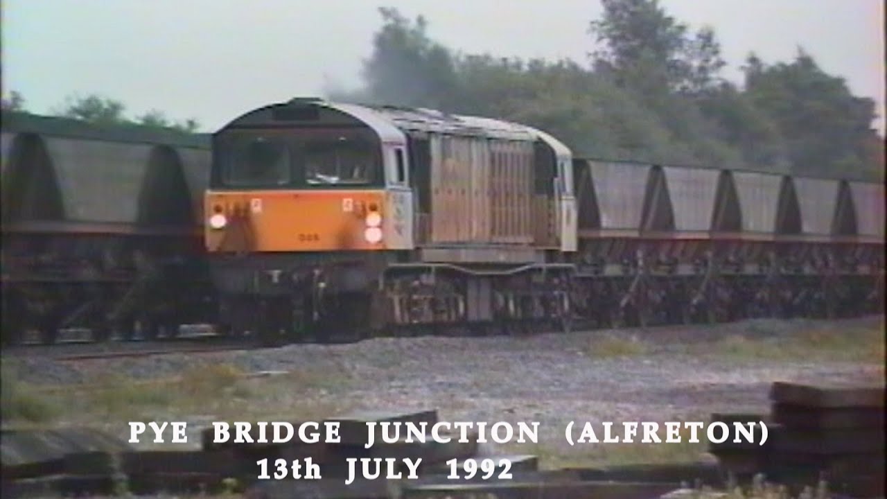 BR in the 1990s Pye Bridge Junction Ironville Jn Alfreton on 13th July 1992