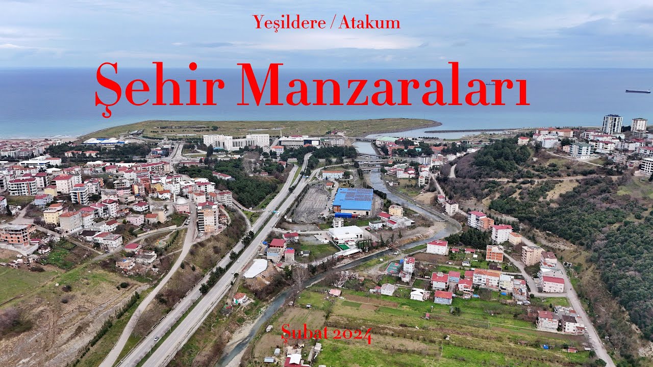 Samsun Atakum Yeşildere Mahallesi Drone Çekimi (DJI Mini4 Pro 4K Footage  - Field Views)