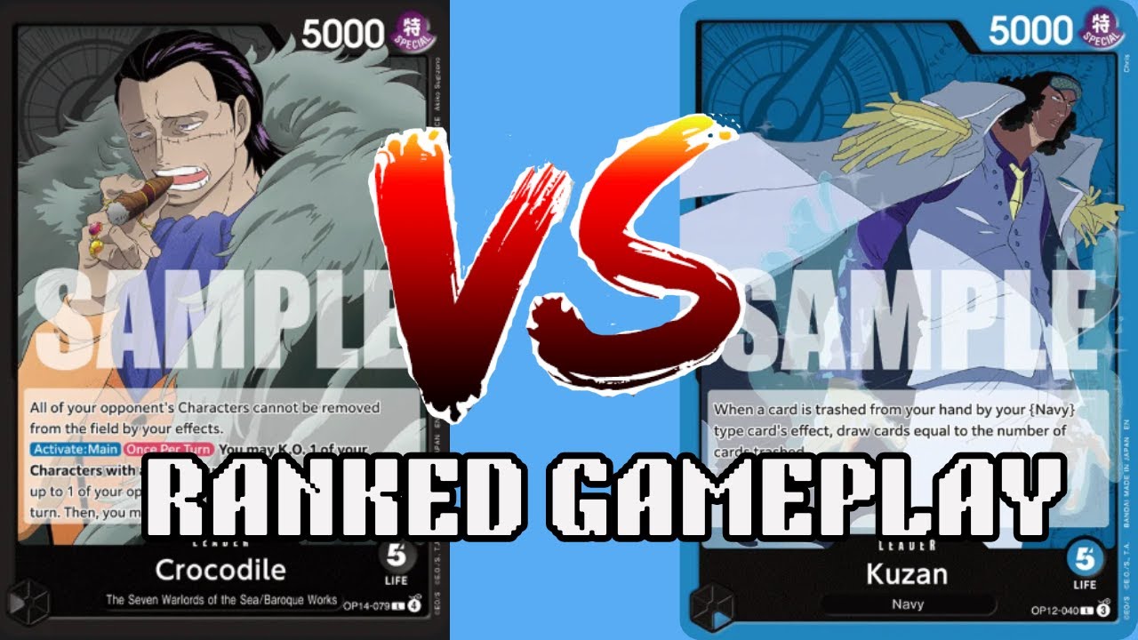 [OP14] Black Crocodile vs Blue Kuzan High Rated One Piece TCG