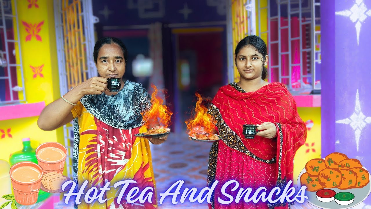 ডিম দিয়ে পকোড়া 🧆আর গরম চা☕|কার কার খেতে ভালো লাগে😋Food Vlogs