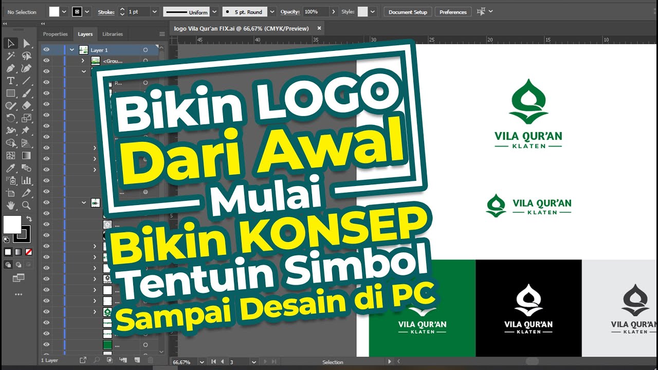Bikin Logo dari Awal, Mulai Bikin Konsep Tentukan Simbol Sampai Desain di PC