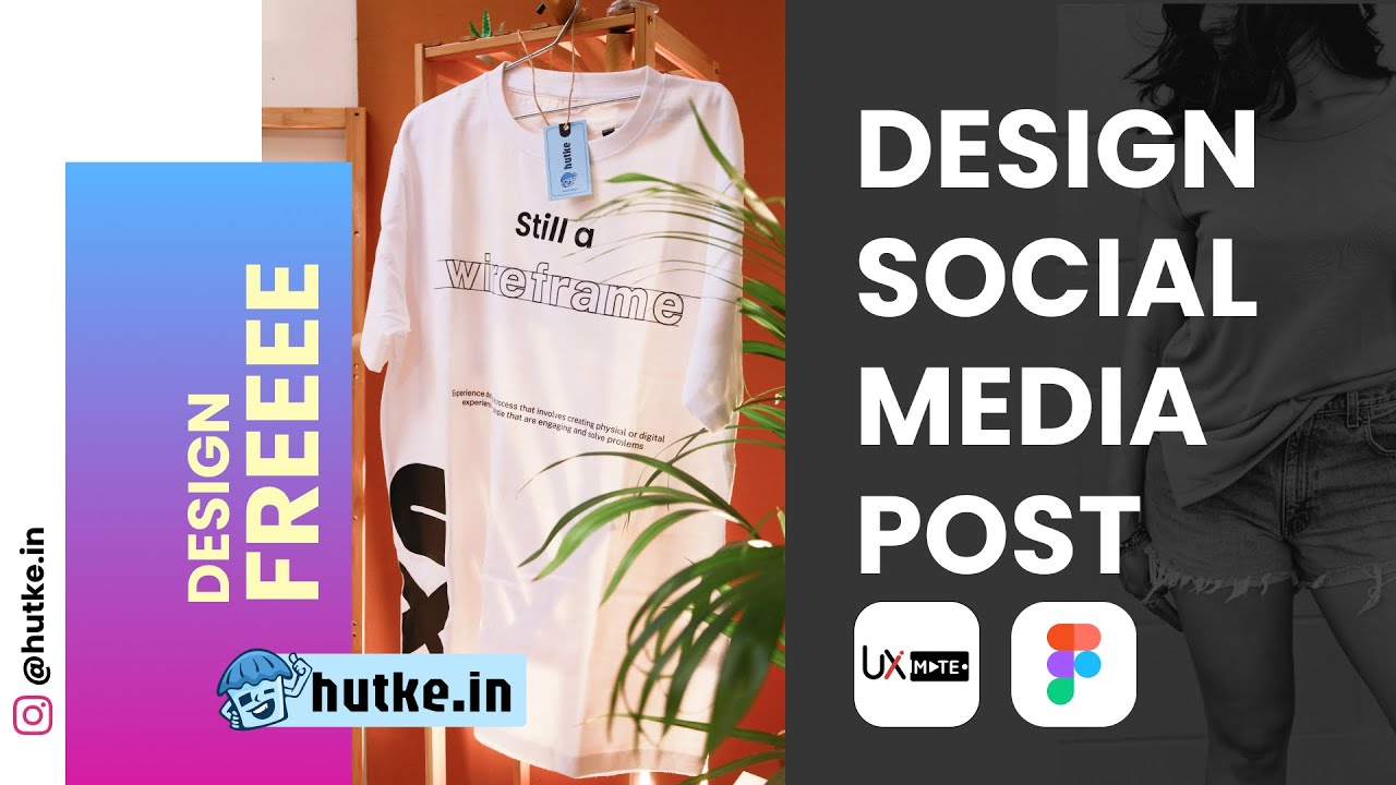 How to create social media post in Figma - Figma Tutorial for Beginners