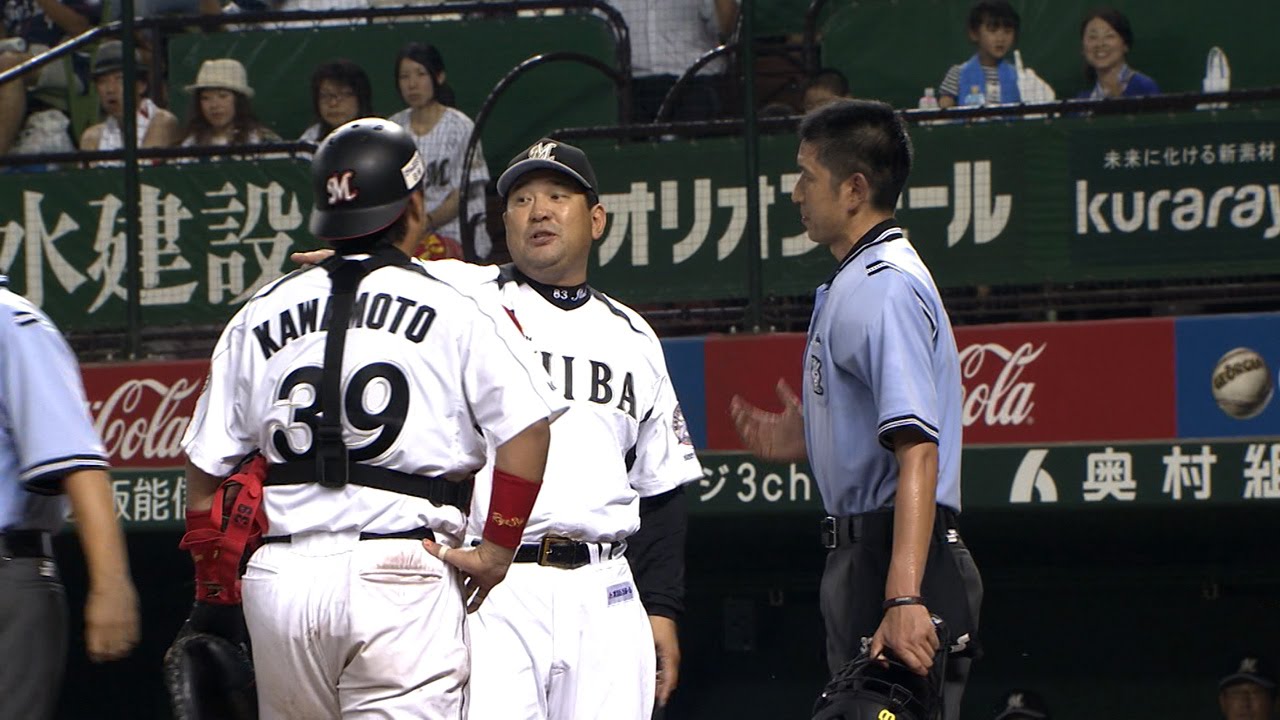 【プロ野球パ】三振？ファール？伊東監督、猛抗議も退場処分に 2014/07/26 L-M
