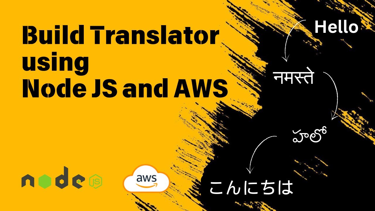 Translator using Node JS || AWS Translate
