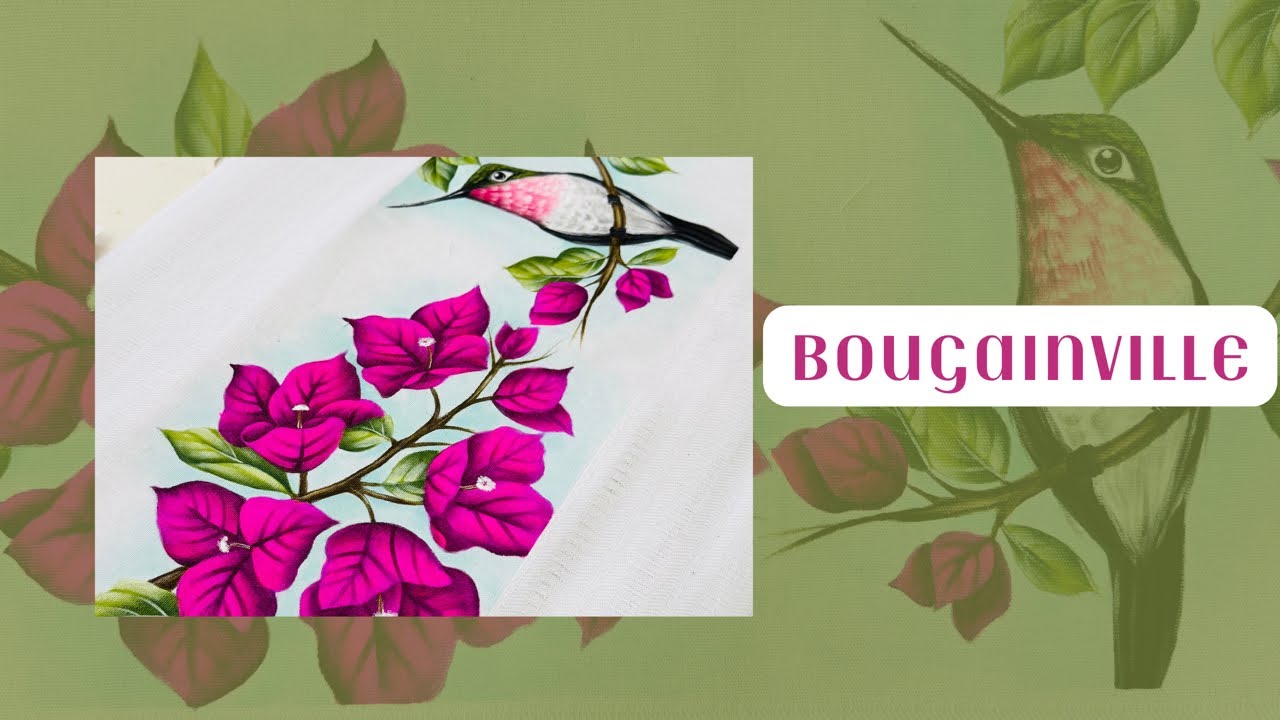 Como pintar flor   Bougainville - APOSTILA DE FLORAIS DA ANGEL
