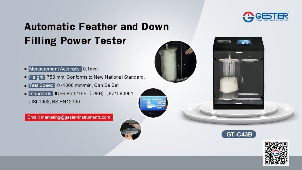 Automatic Feather and Down Filling Power Tester GT-C43B